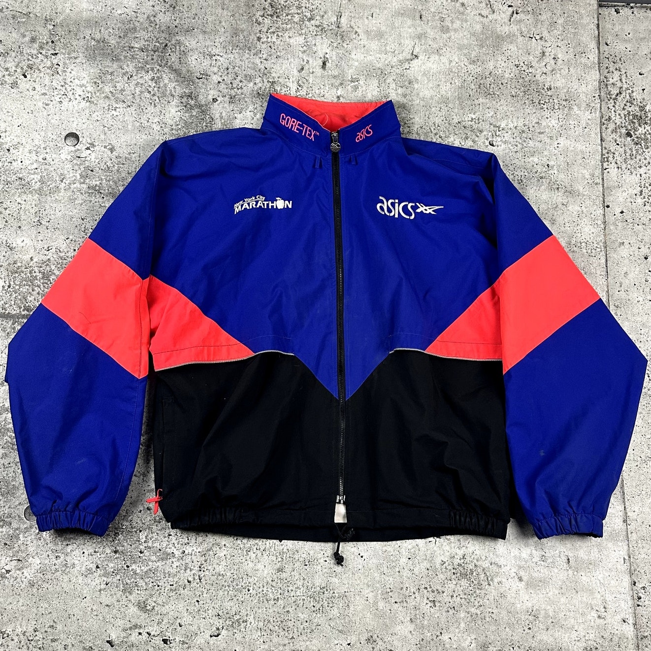 Asics GoreTex Jacket New York Marathon Size Xl Rare Gorp Core Trail Running
